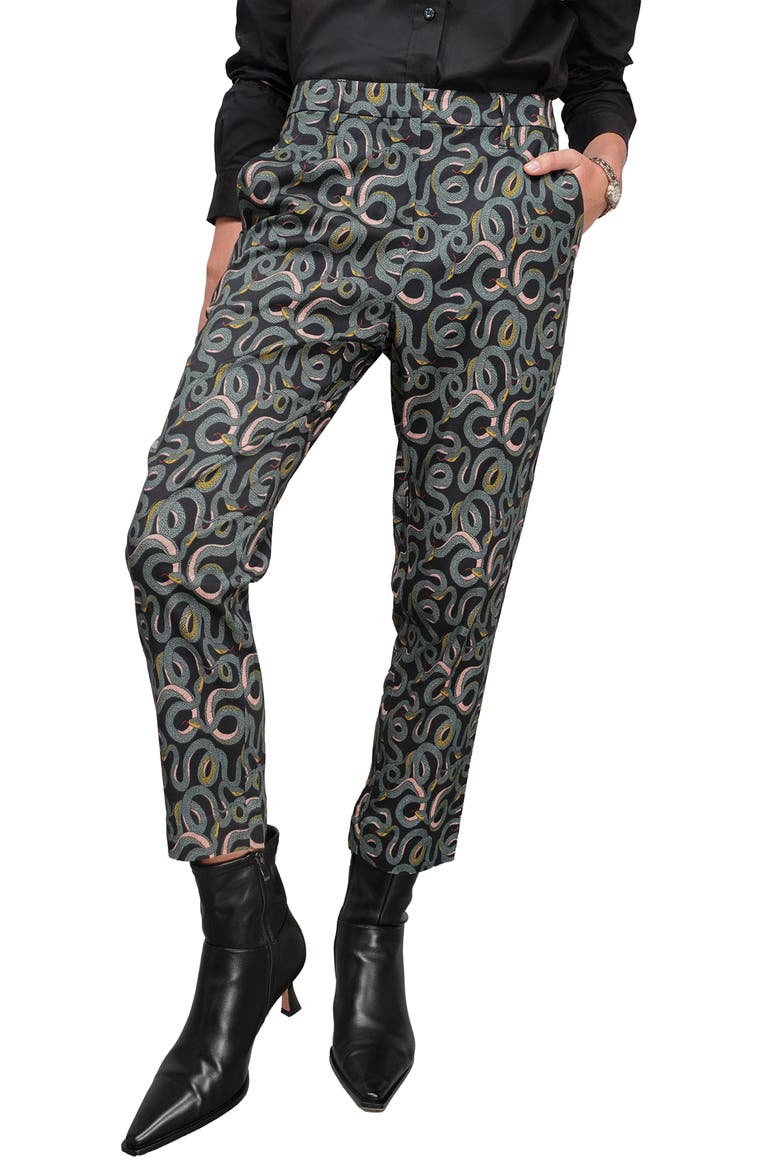 The Empower Slim Crop Pant, Main, color, SERPENTINE BLACK