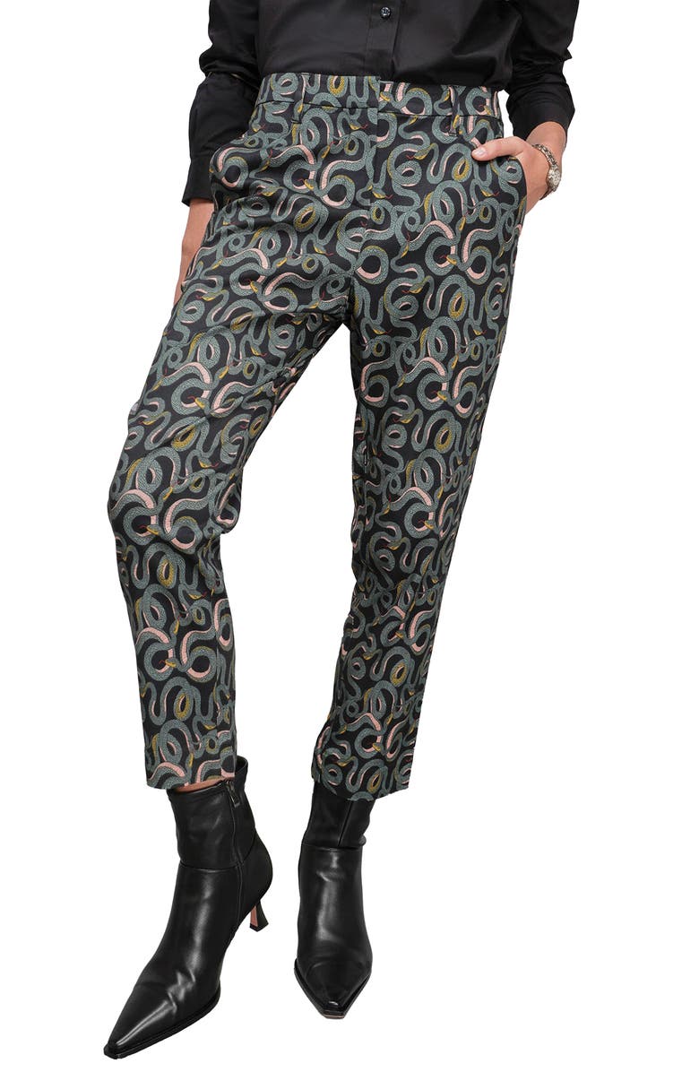WILDFANG The Empower Slim Crop Pant, Main, color, Serpentine Black