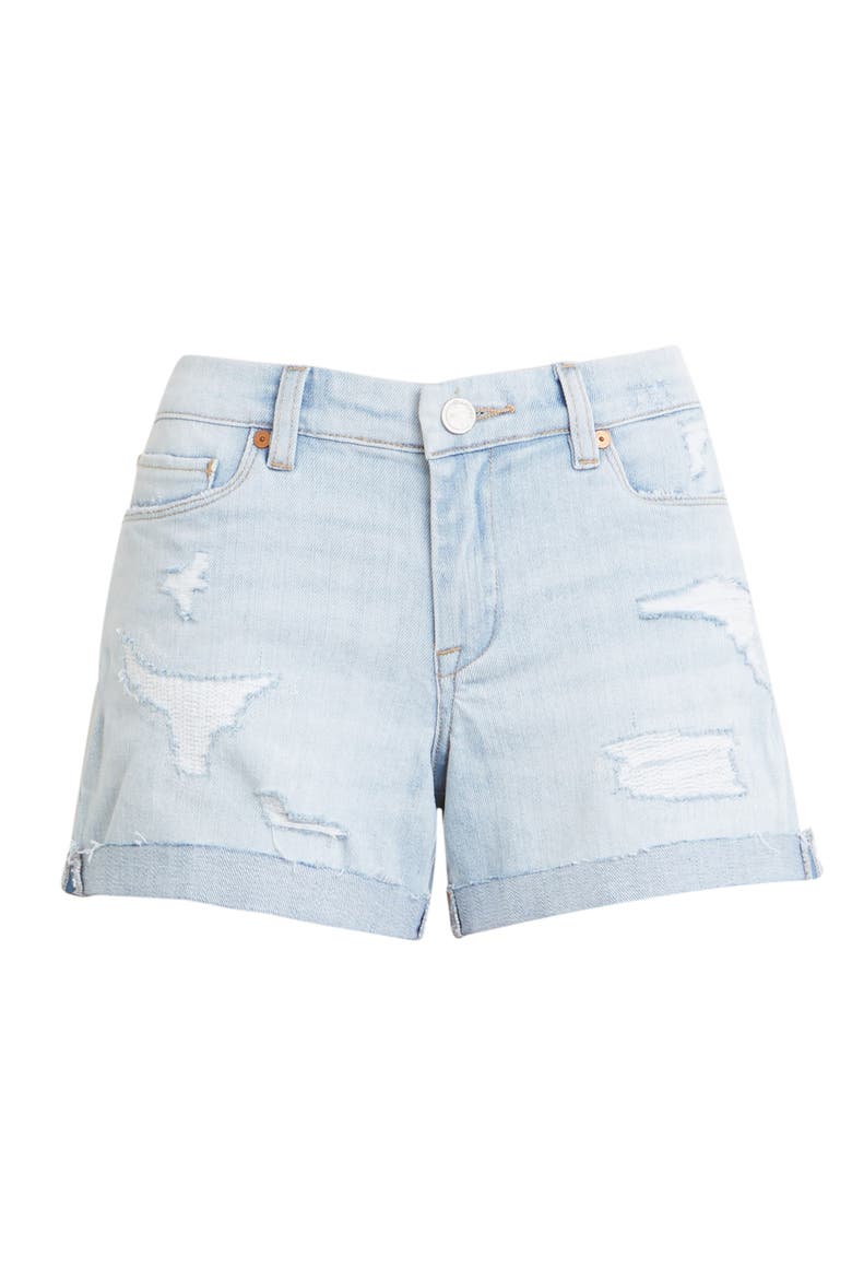 Boyfriend Denim Shorts, Main, color, MARITIME