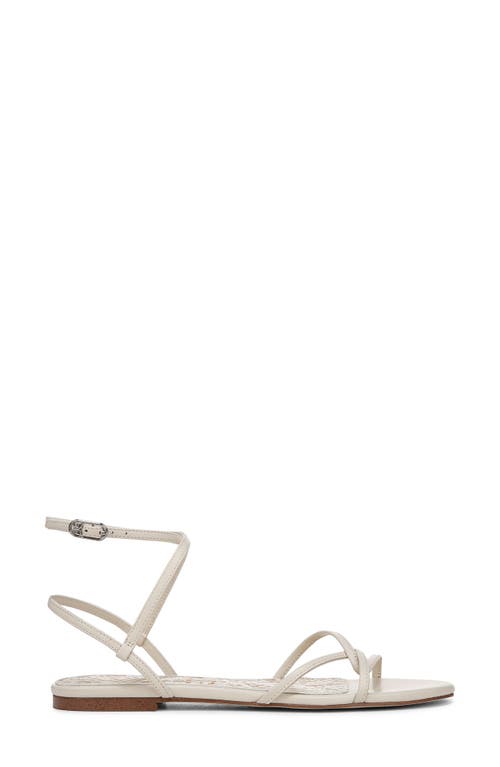 Sam Edelman Ellina Ankle Strap Sandal In Bright White