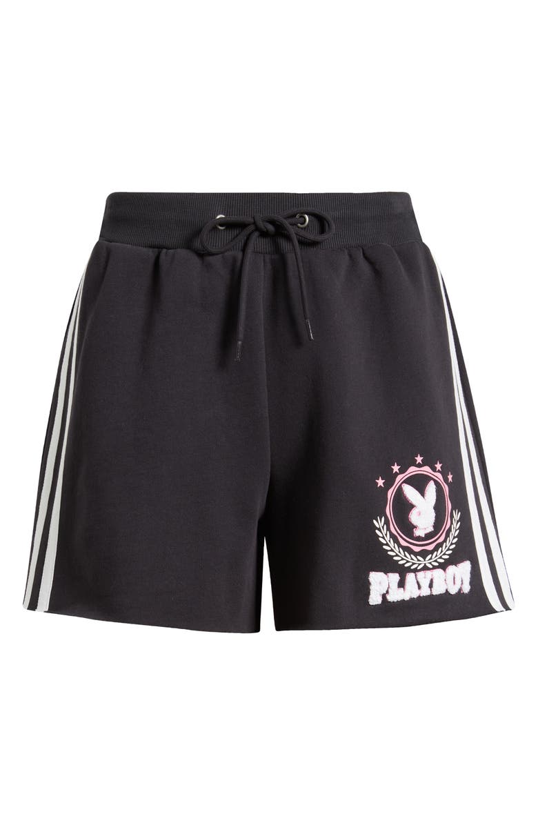 PTCL x Playboy Varsity Stripe Sweat Shorts, Alternate, color,