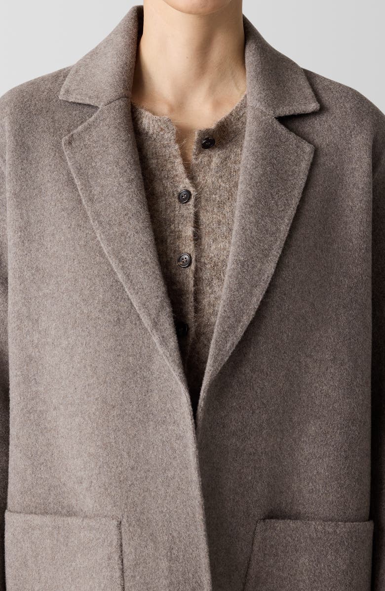 Eileen Fisher Wool Blazer Coat, Alternate, color, Taupe