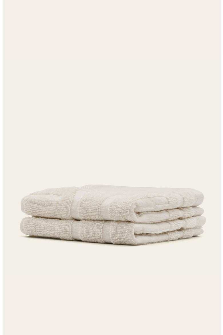Capri 2-Piece Washcloth Set, Alternate, color, Ecru
