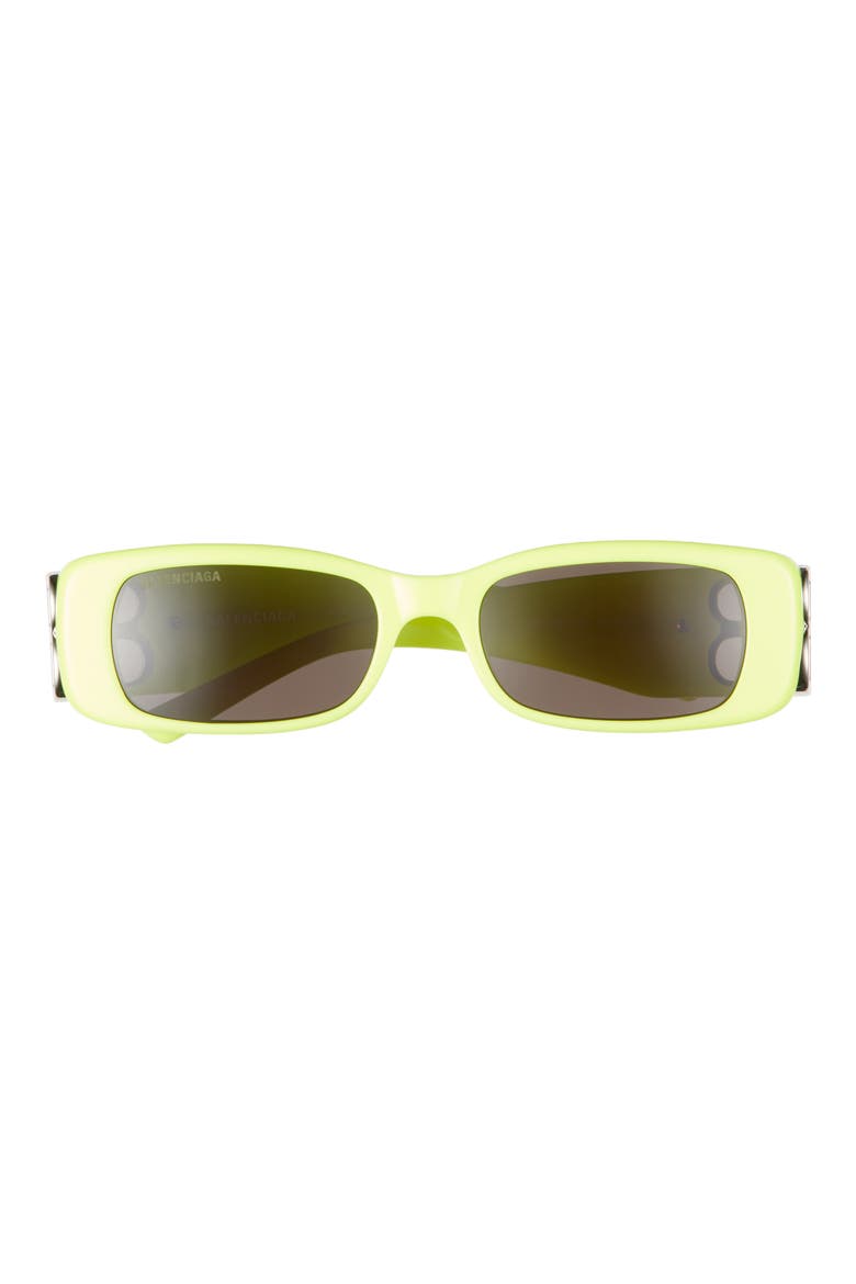 51mm Square Sunglasses, Main, color, YELLOW SILVER GREY