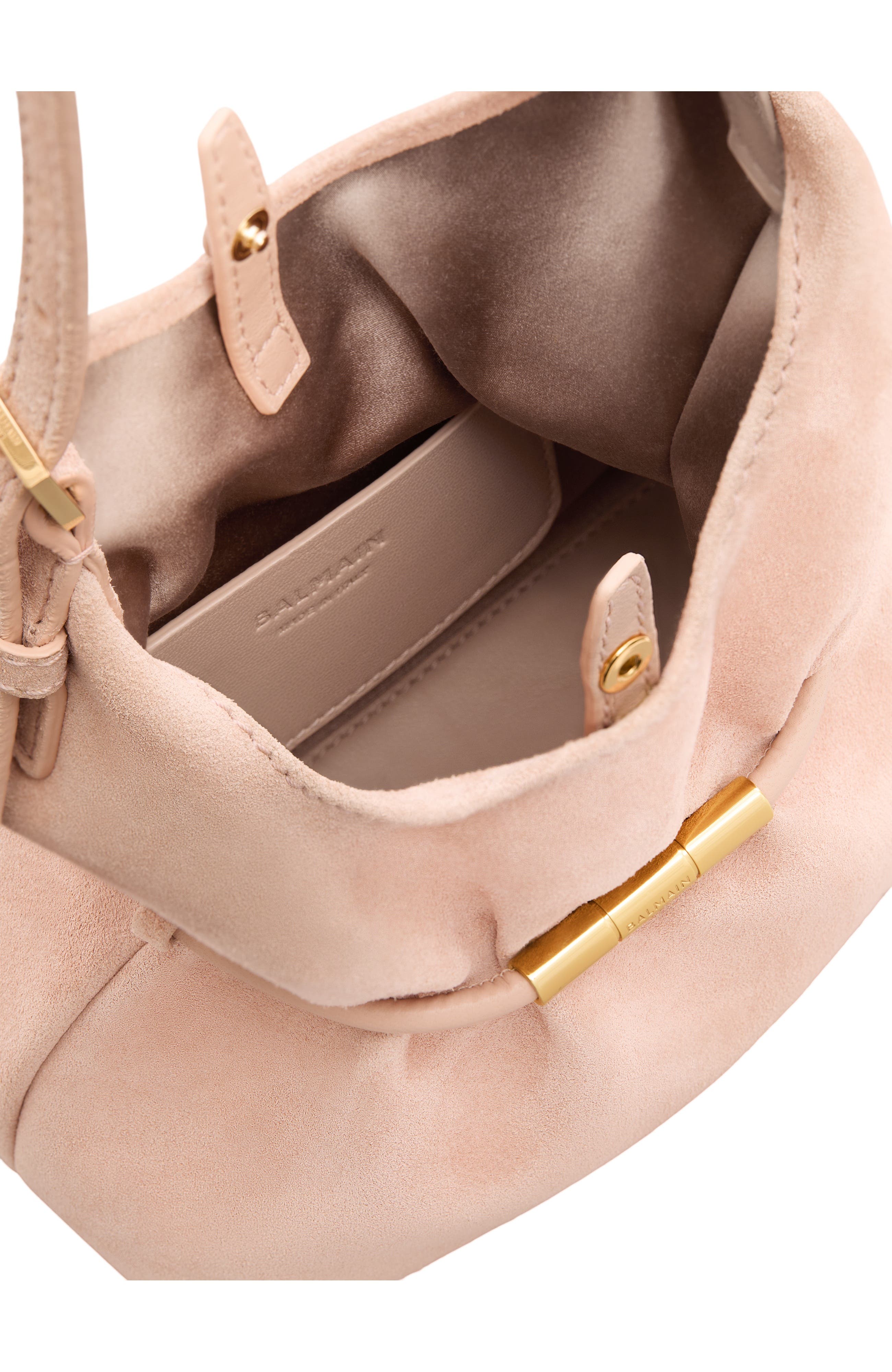 Sphynx Mini Bag in Suede, Alternate, color, pink