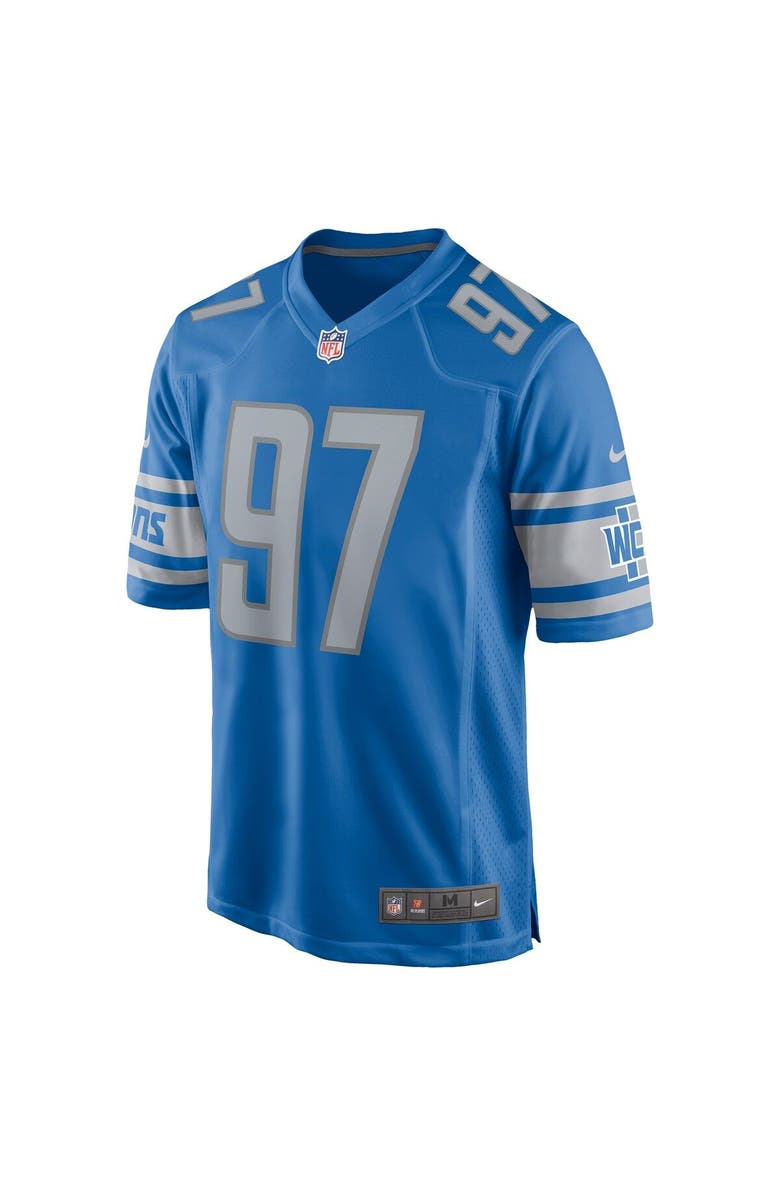 Nike Youth Nike Aidan Hutchinson Blue Detroit Lions Game Jersey, Alternate, color,