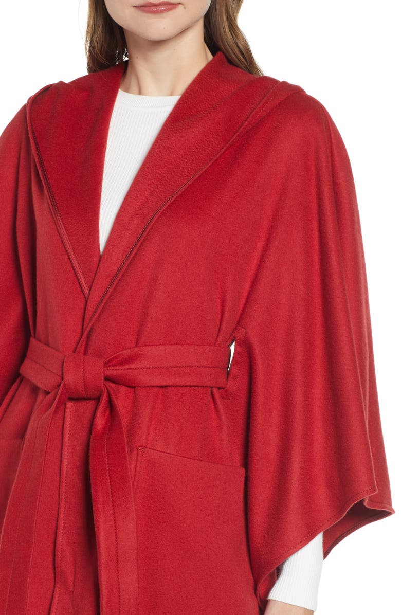 Max Mara Belted Cashmere Poncho, Alternate, color, 