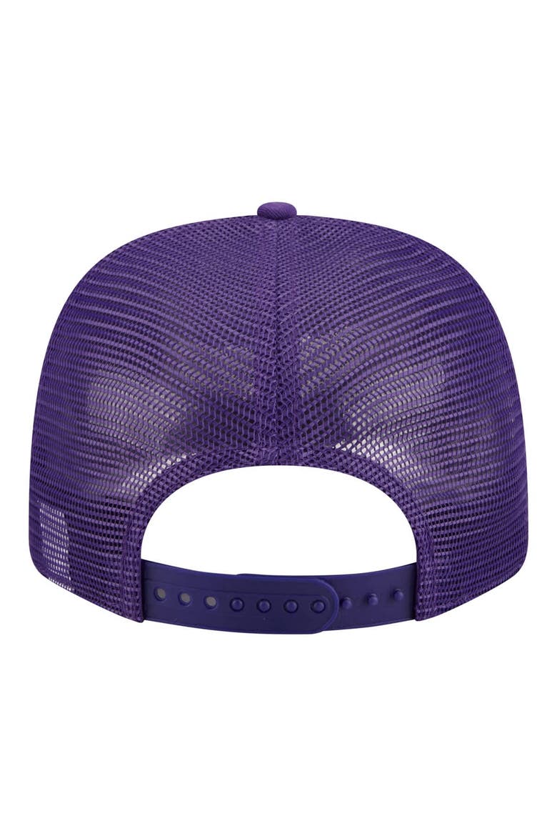 Men's New Era Purple Washington Huskies Patched 9SEVENTY Trucker Adjustable Hat, Alternate, color, Purple