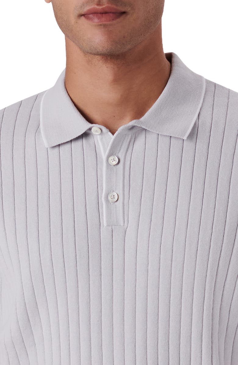 Bugatchi Rob Polo Sweater, Alternate, color, Platinum