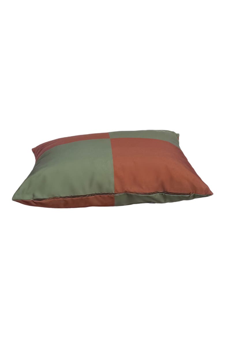 Fritz Checkered Dog Bed, Main, color, BROWN/ GREEN