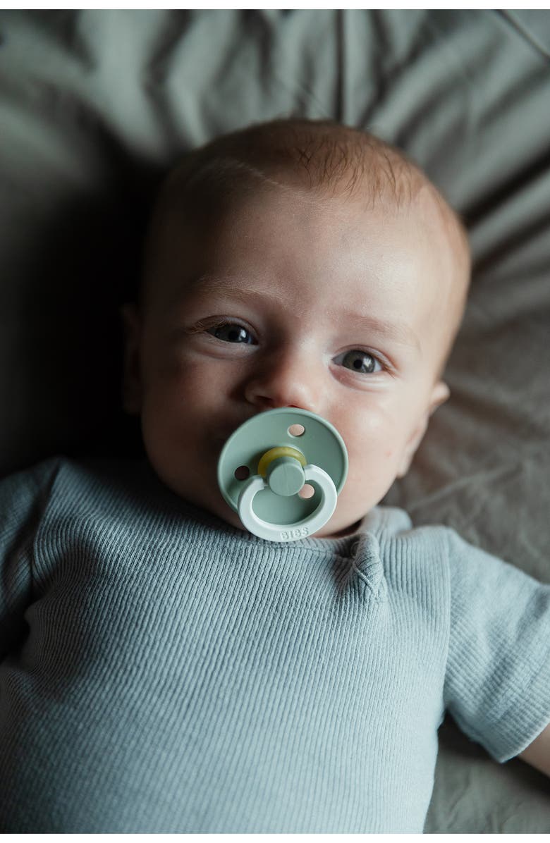 BIBS Kangaroo Cuddle Cloth & Glow Pacifier Set, Alternate, color, Ivory/ Sage