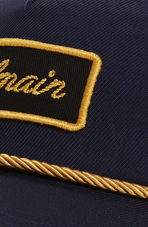 Balmain Signature Embroidered Patch Adjustable Baseball Cap