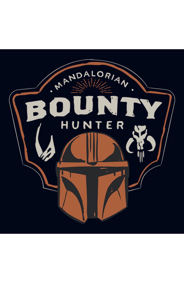 Star Wars: The Mandalorian and Grogu Girl's Star Wars The Mandalorian and Grogu Bounty Hunter Logo  Graphic T-Shirt, Alternate, color, Navy Blue
