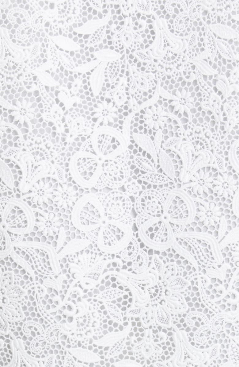 Loro Piana Evangeline Long Sleeve Guipure Lace Shirtdress, Alternate, color, 