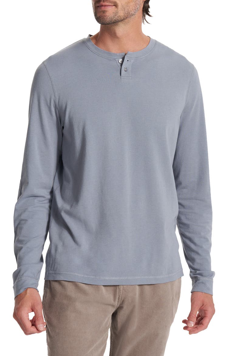 Ever Long Sleeve Henley, Main, color, FLINT