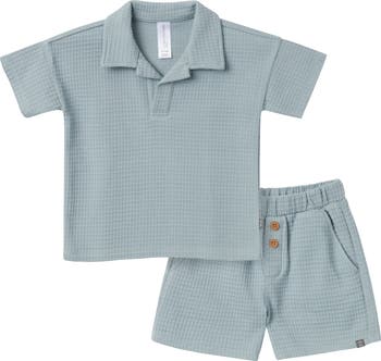 Johnny Collar Shirt and Shorts Set