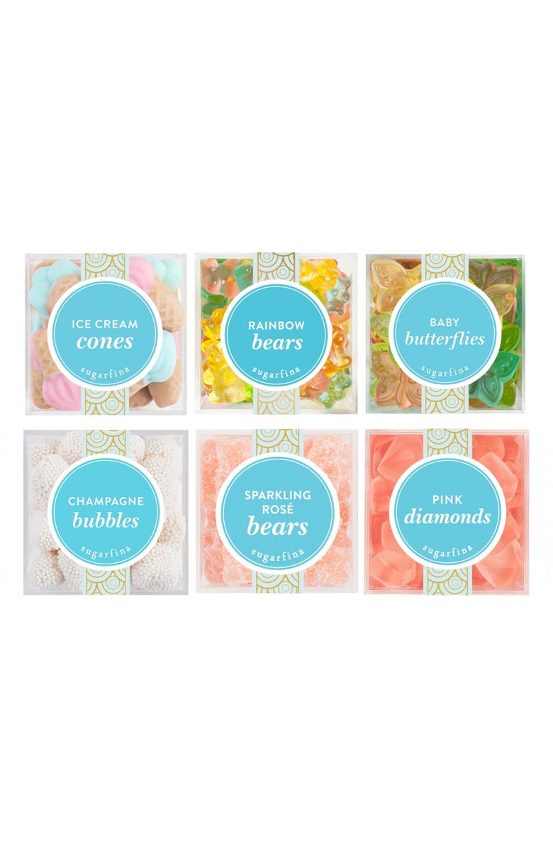 sugarfina Cake Box Set of 6 Candy Cubes, Main, color,
