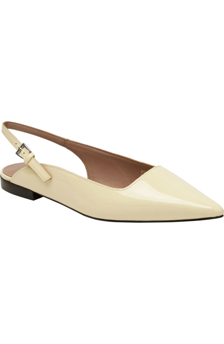 Linea Paolo Caia Pointed Toe Slingback Flat, Main, color, Light Yellow