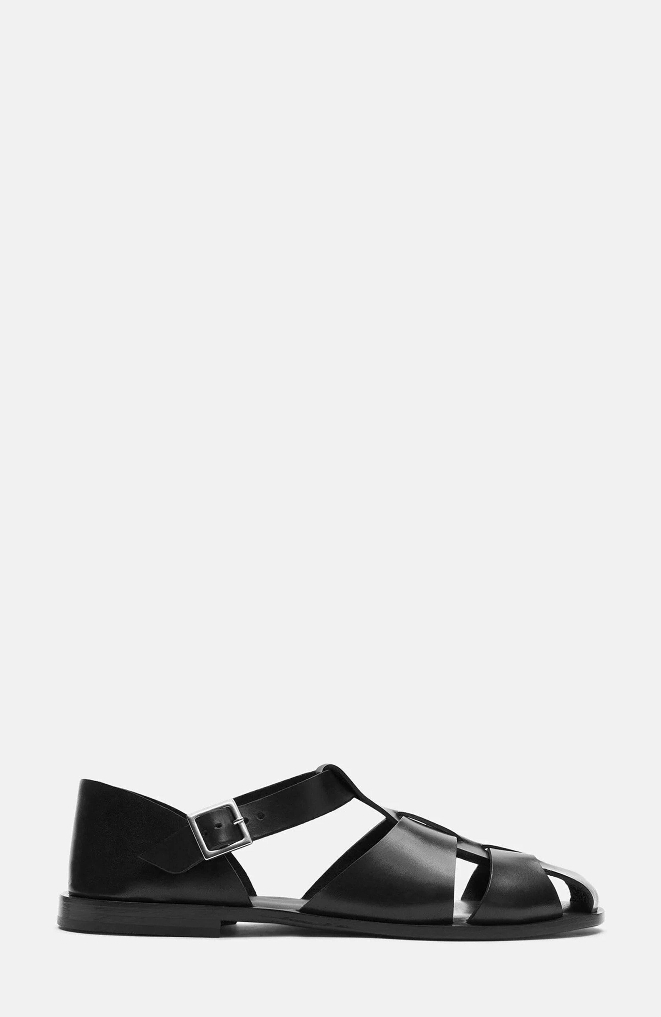 SCAROSSO Apollo Sandals, Alternate, color, Black - Calf