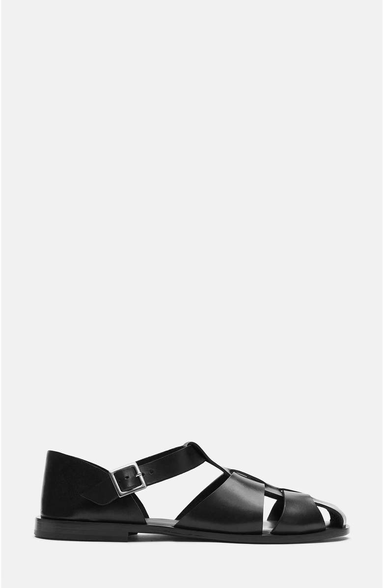 SCAROSSO Apollo Sandals, Alternate, color, Black - Calf