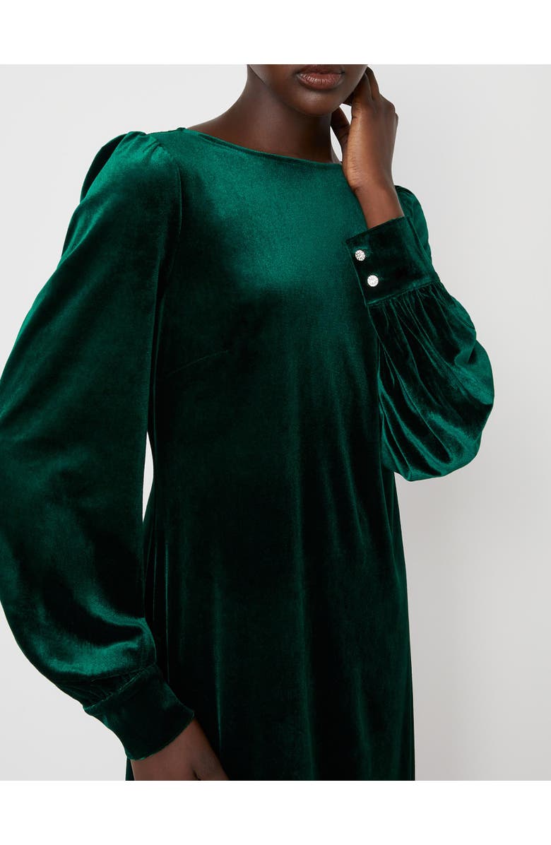 Finery London Sandrine Velvet Knee Length Dress, Alternate, color,