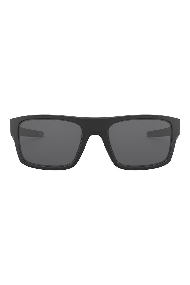Drop Point™ 61mm Rectangular Sunglasses, Main, color, BLACK