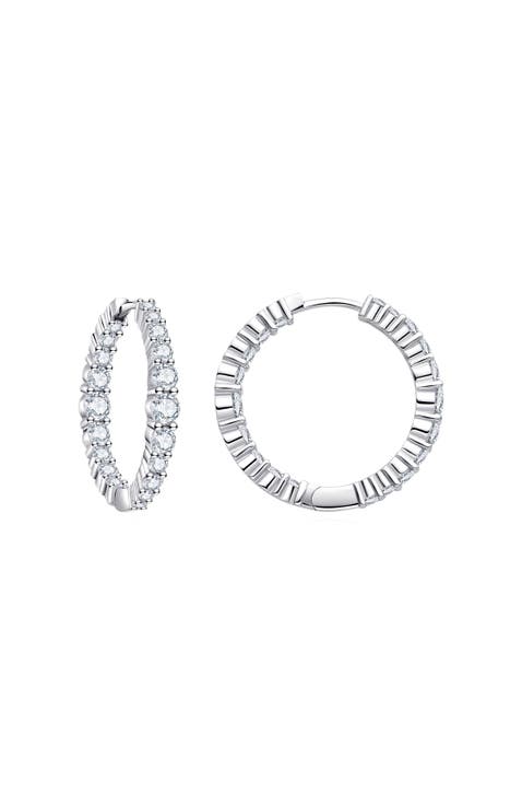 Icon Crystal Hoops