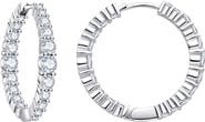 Untamed Petals Icon Crystal Hoops