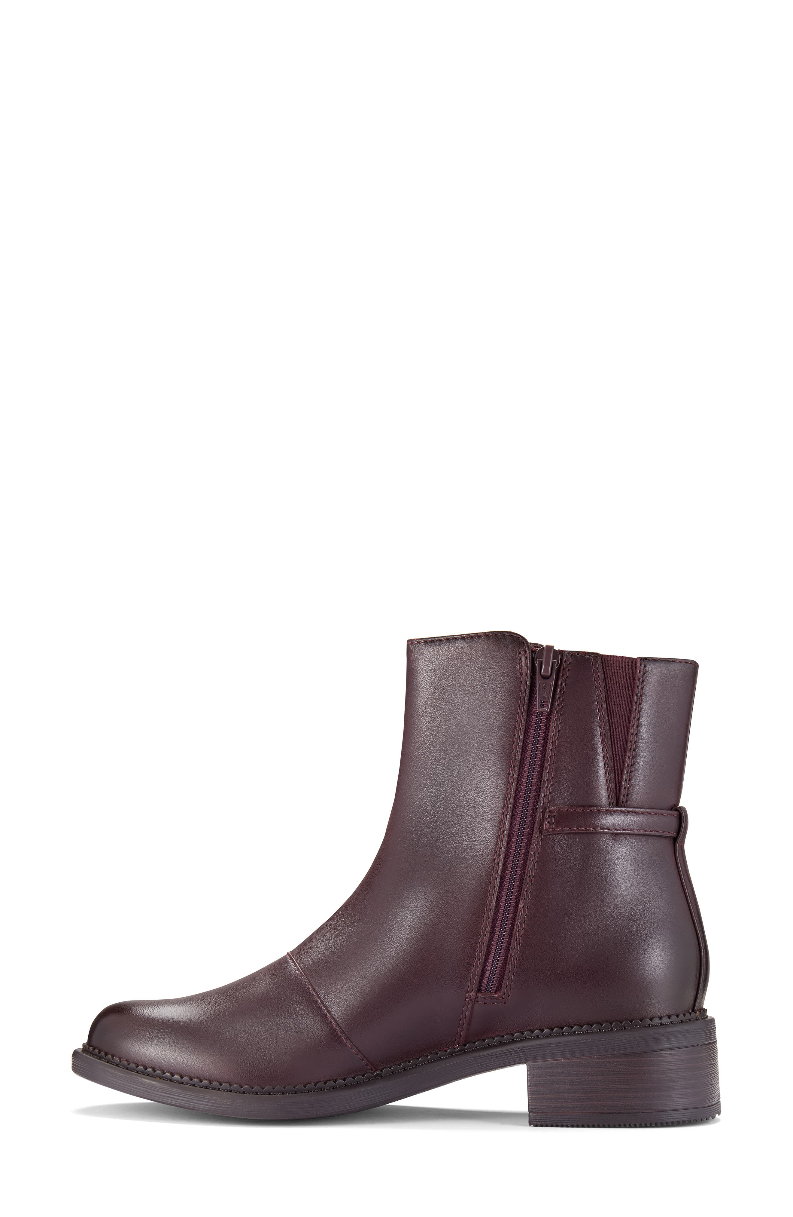 Maye Kaylie Leather Boot, Alternate, color, MERLOT LEATHER