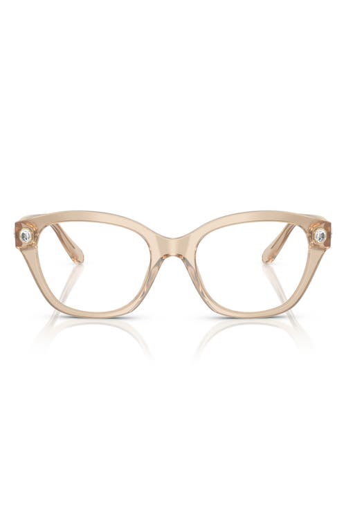 Swarovski 53mm Pillow Optical Glasses In Brown