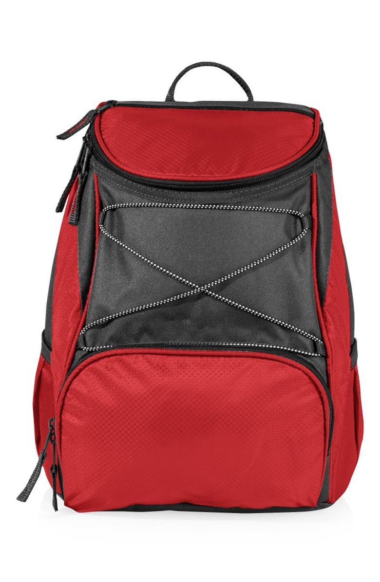 Picnic Time PTX Backpack Cooler, Alternate, color, Red With Gray Accents