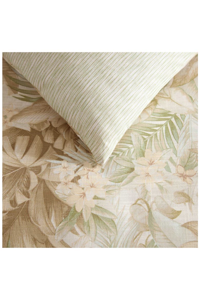 Palm Paradise Cotton Slub Comforter & Sham Set, Alternate, color, LIGHT / MEDIUM GREEN