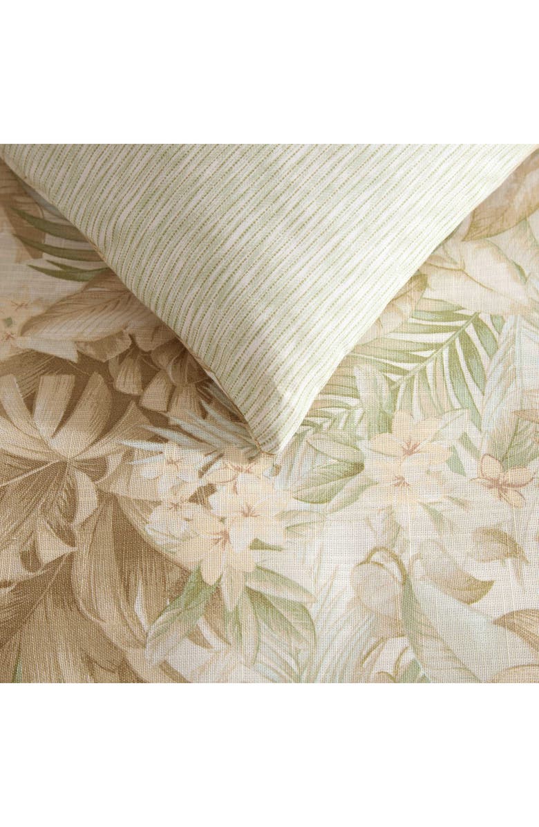 Tommy Bahama Palm Paradise Cotton Slub Comforter & Sham Set, Alternate, color, Light / Medium Green