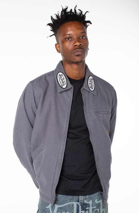 East Patch Collar Quilted Worker Jacket