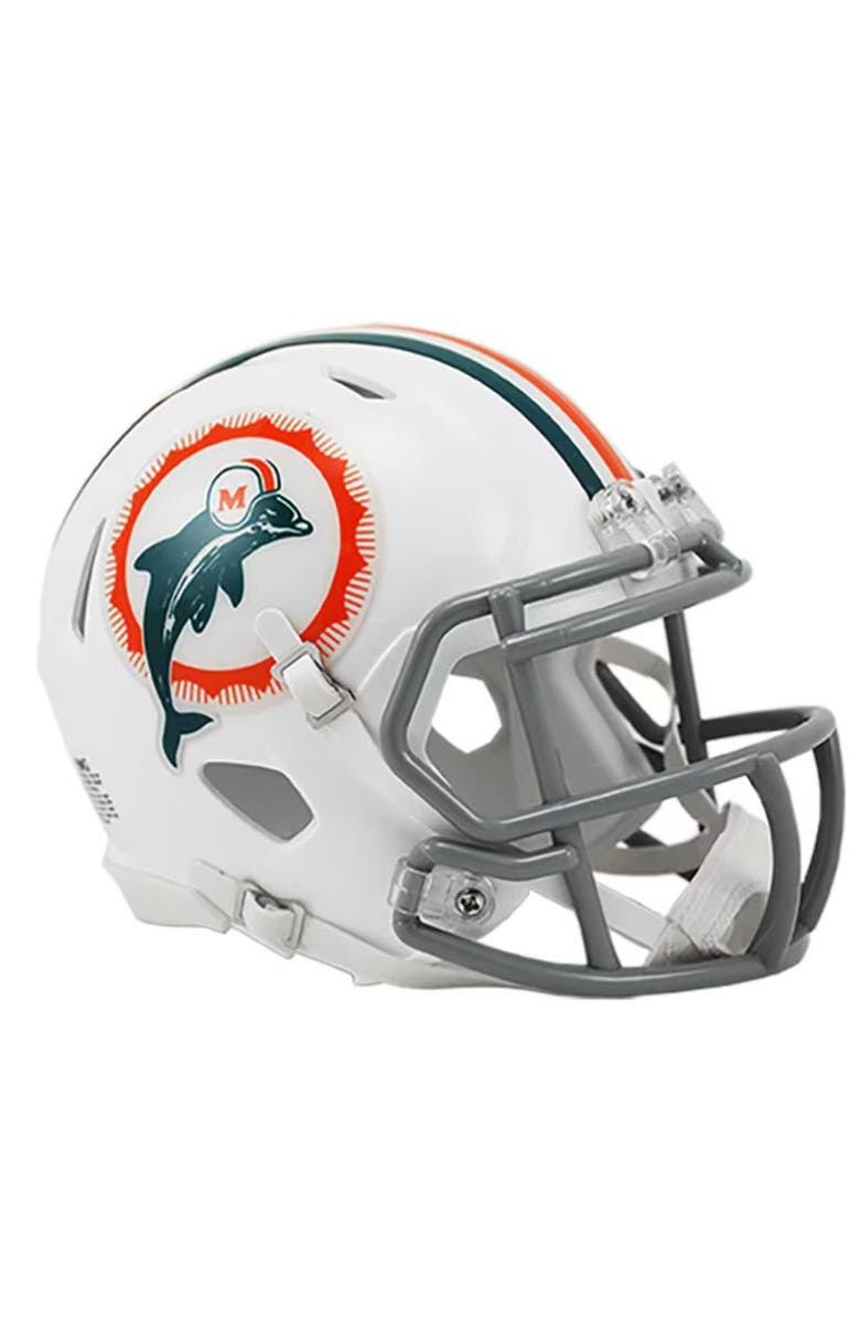 RIDDELL Miami Dolphins (Tribute) Riddell Speed Throwback Mini Helmet, Main, color, White