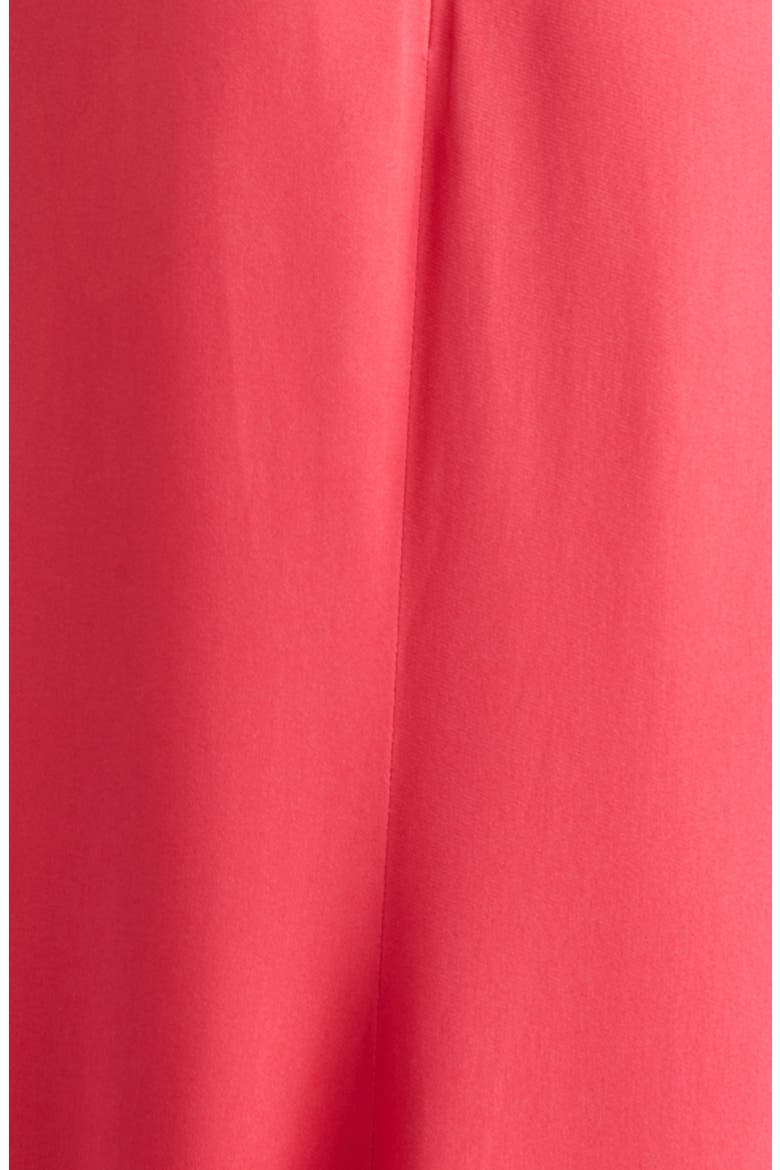 Fluid Stretch Crepe Halter Neck Gown, Alternate, color, CHERRY PINK