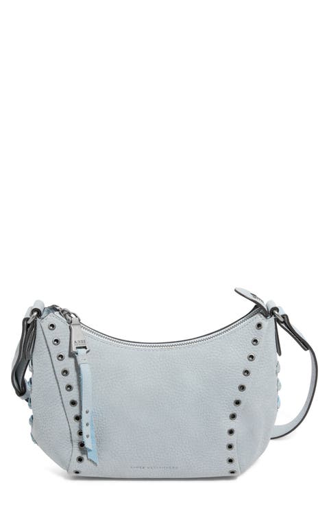 Austin Vibes Leather Studded Crossbody Bag