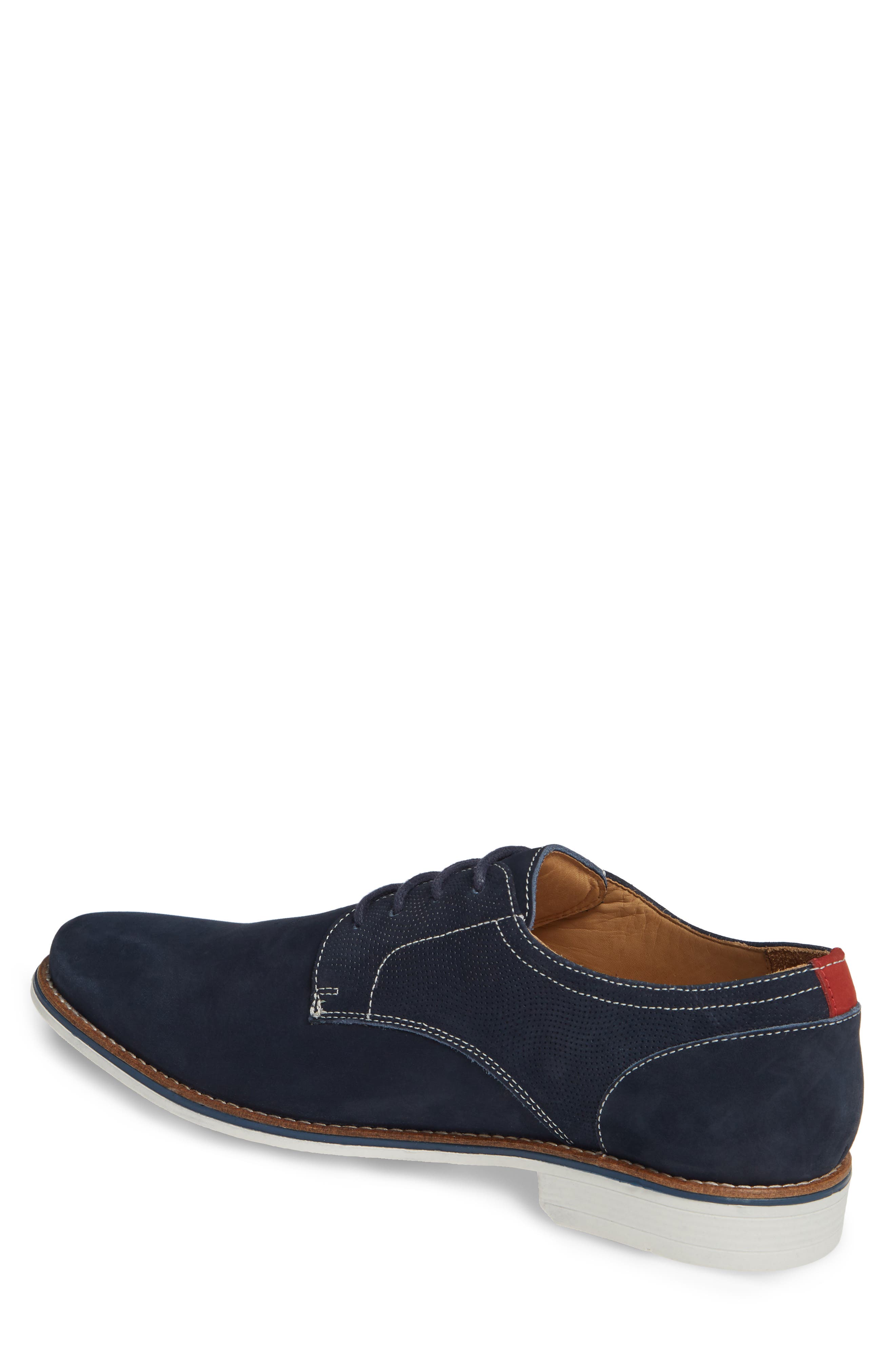 Arcadia Plain Toe Derby, Alternate, color, NAVY NUBUCK