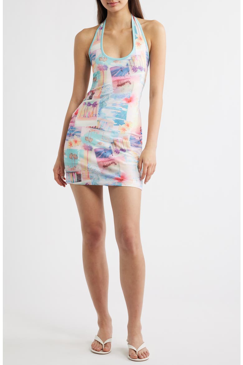 Halter Minidress, Main, color, SUNSHINE MOTEL