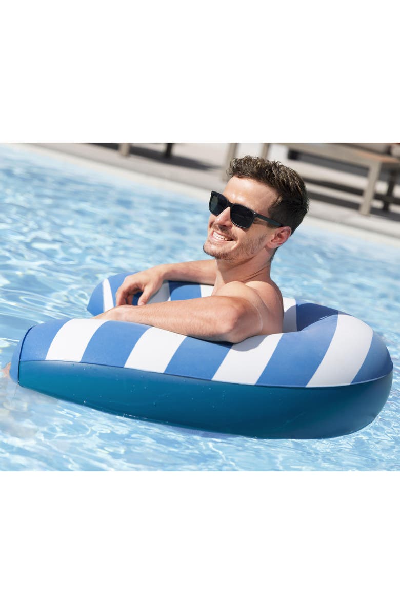 H2OGO! Comfort Plush Noodle Chair Inflatable Pool Float, Alternate, color, Multicolored