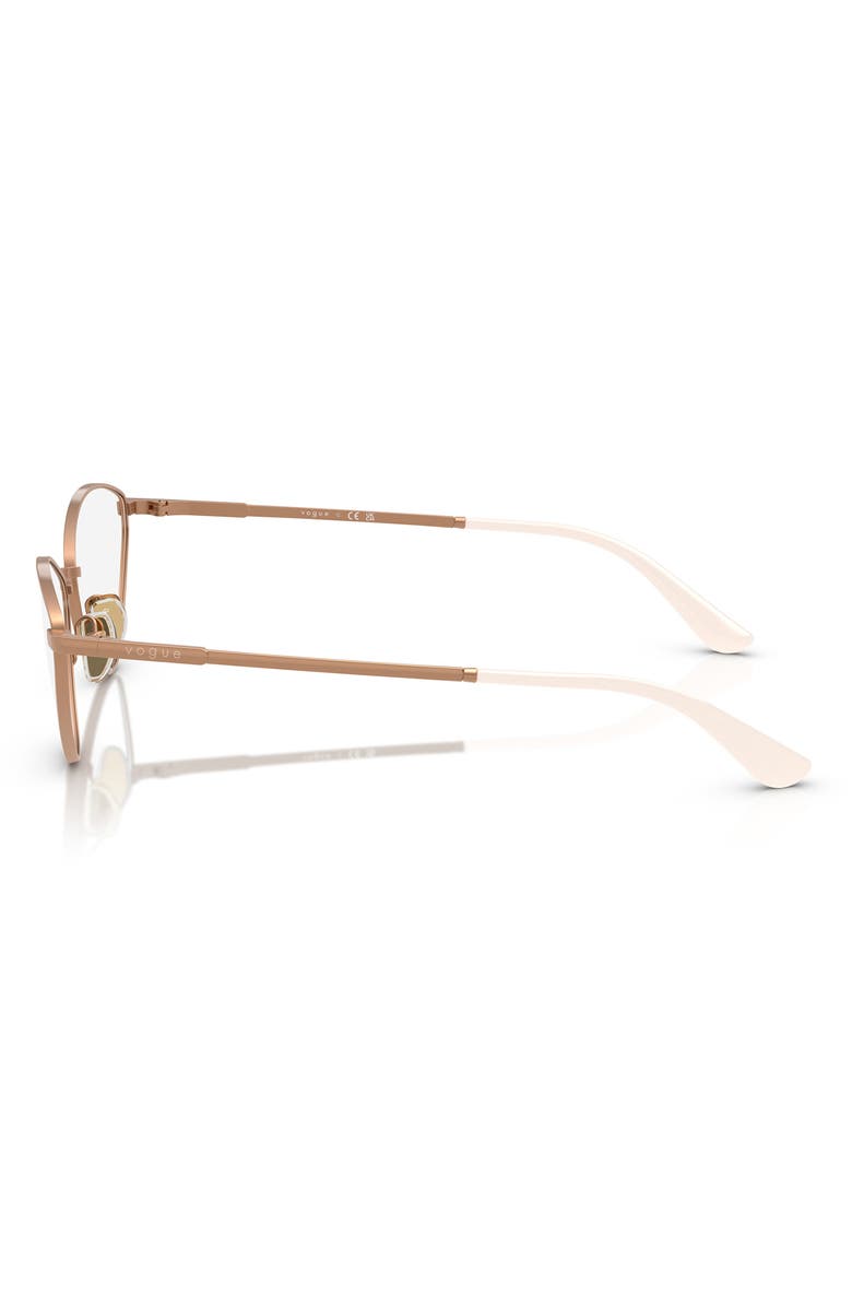 VOGUE 55mm Irregular Optical Glasses, Alternate, color, Rose Gold