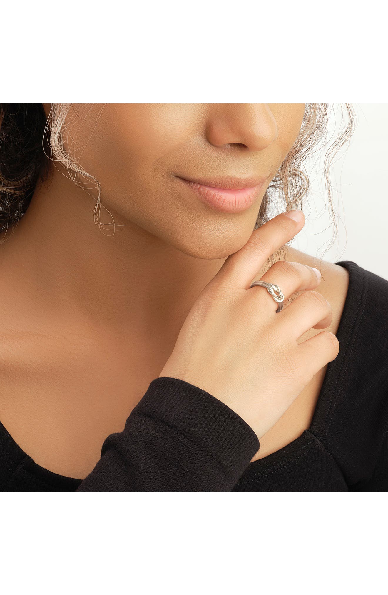 Sterling Forever Sterling Silver Double Love Knot Ring (Women ...