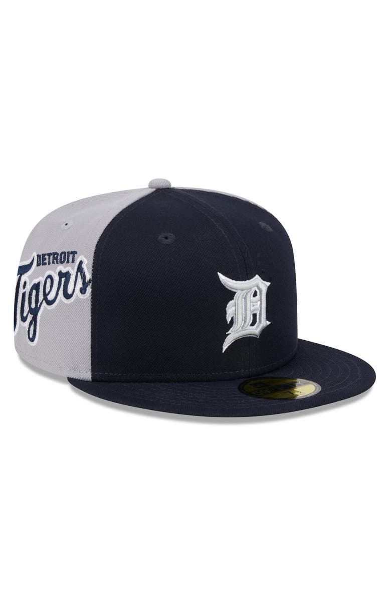 New Era Men's New Era Navy/Gray Detroit Tigers Gameday Sideswipe 59FIFTY Fitted Hat, Alternate, color, Navy