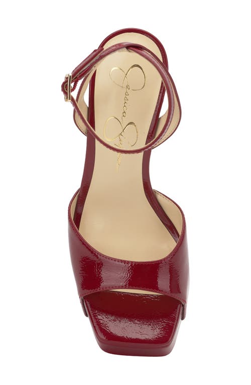 Jessica Simpson Women's Lirio Two-piece Platform High-heel Dress Sandals In Red