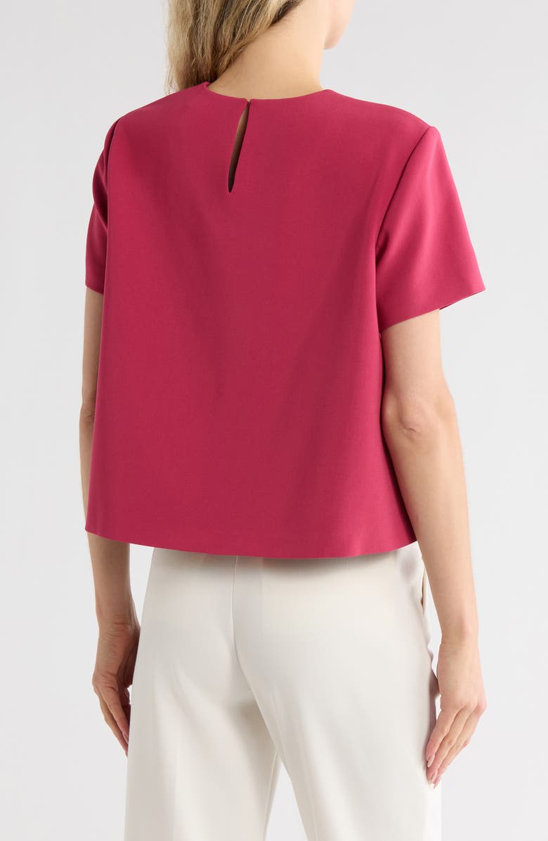 Theory Short Sleeve A-Line Top, Alternate, color, Deep Rose
