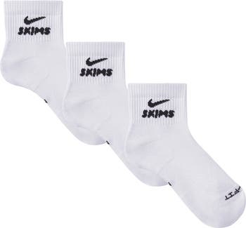 NikeSKIMS Dri-Fit Quarter Crew Socks 3-Pack | Nordstrom