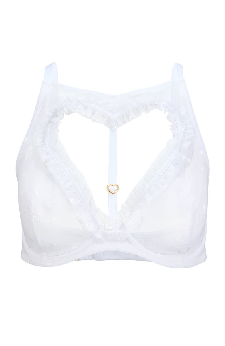 Adore Me Kalila Unlined Plunge Bra, Alternate, color, White