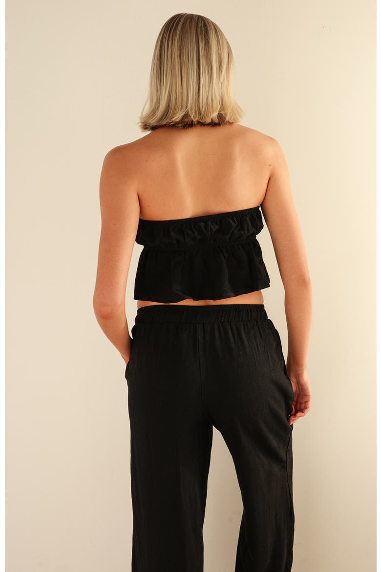 Kenna Crop Top, Alternate, color, Black