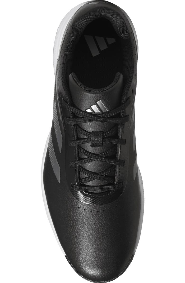 adidas Traxion Response Spikeless Golf Shoe, Alternate, color, Black/ White/ Silver