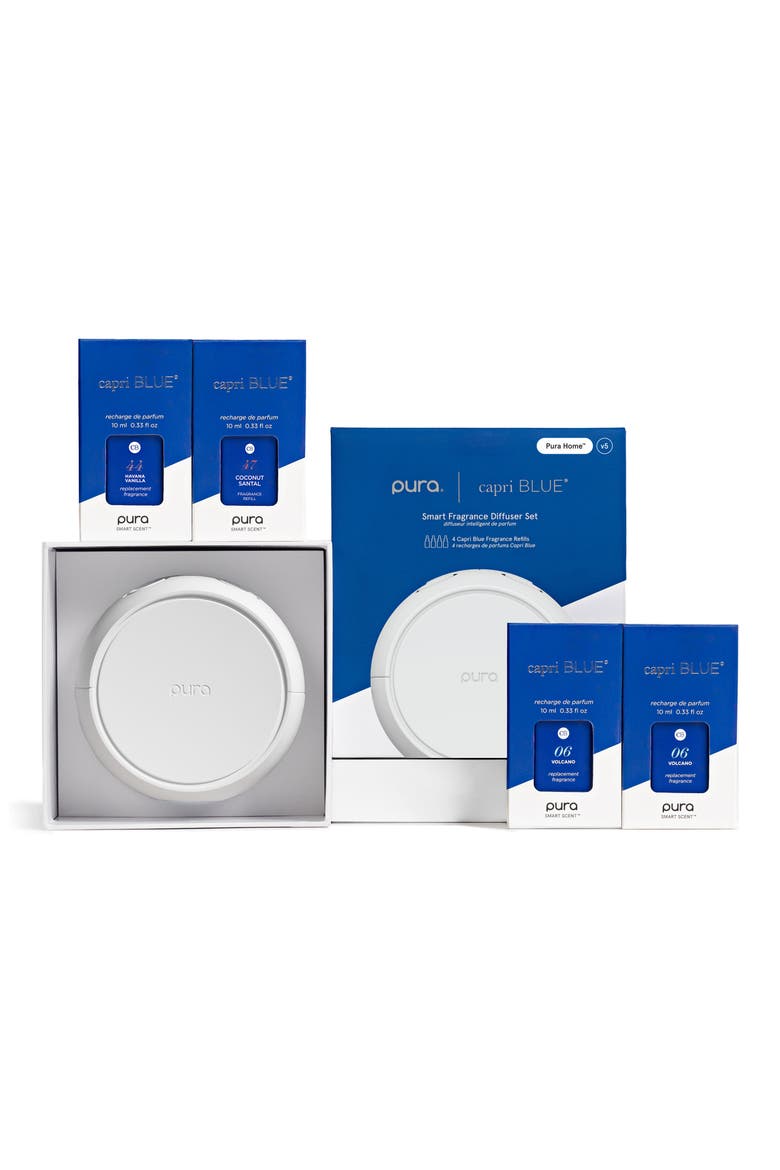 x Capri Blue Best Sellers Pura 5 Diffuser & Fragrance Kit, Main, color, NO COLOR